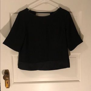 Black crop top